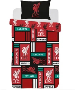 Liverpool Single Duvet Cover Reversible Bedding Pillowcase Official Licensed FC - Picture 1 of 6