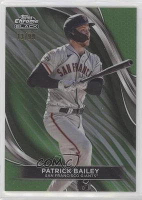 2024 Topps Chrome Black Green Refractor /99 Patrick Bailey #59 - Image 1 of 2