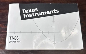 Texas Instruments TI-86 Calculadora Gráfica Guía Manual Libro de Instrucciones - Imagen 1 de 3