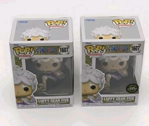 Funko Pop One Piece Gear 5 Luffy 1607 Glow Chase Common NEW w/ Protector Case - Picture 1 of 7