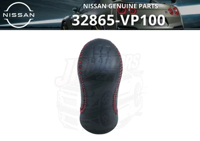 NISSAN FAIRLADY Z 300ZX Z32 CUERO PALANCA DE CAMBIOS PERILLA DE CAMBIO PUNTO ROJO Nuevo Foto 1 de 4