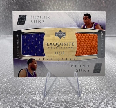 2005 Upper Deck Exquisite Dual Jerseys /10 Amar'e Stoudemire Shawn Marion - Image 1 of 2