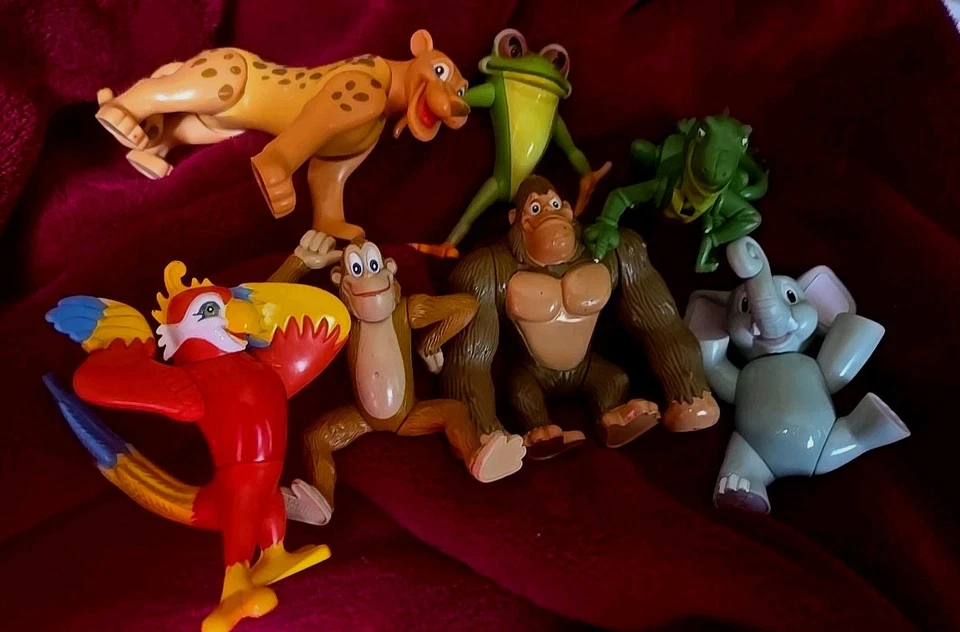 RFC Rainforest Cafe  Poseable Figures PVC Lot of 7 Excellent Condition - Image 1 of 4