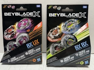 2 Lot Doppelpacks Beyblade X Chain Incendio Circle Ghost Sword Dran Tackle Goat - Bild 1 von 1