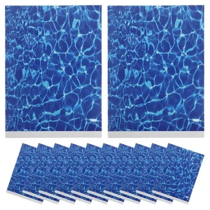  15 Pezzi Adesivo Stick Acqua per Diorama Decorazione Piscina Adesivi - Foto 1 di 18