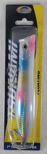 Tsunami Talkin' Popper 7" Top Water Hard Lure VMC Hooks Free Shipping In USA - Picture 1 of 2
