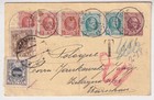 Belgien, Polen, Postkarte Bree - Warschau 1925, Portomarken