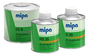 Mipa 2K-HS-Klarlack CC 8- Set,1 Liter,inkl. Härter+Verdünnung - Bild 1 von 1