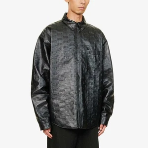 Balenciaga Oversized Leather Shirt - Picture 1 of 7