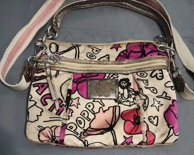 Bolso de Mano Coach 16306 Amapola Floral Graffiti Cartera Foto 1 de 4