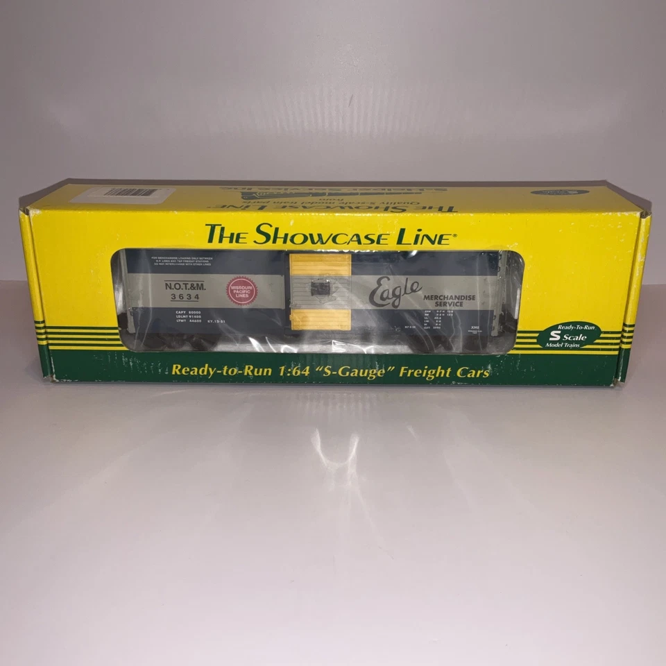 S Scale Showcase Line N.O.T.&M 3634 Box Car #00576 Eagle Brand New - Image 1 of 4