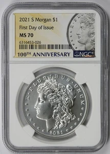 2021-S Morgan Dollar Centennial Silver $1 MS 70 NGC First Day of Issue - Picture 1 of 4