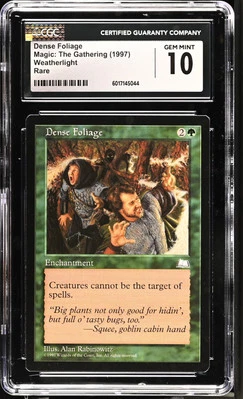 DENSE FOLIAGE Weatherlight Rare CGC 10 MTG [Nostalgium] - Image 1 of 2
