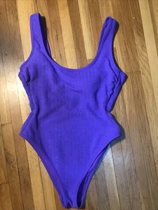 Women`s One-Piece Purple Swimsuit NWOT Swim Bathing Suit Medium Prewashed - Picture 1 of 4