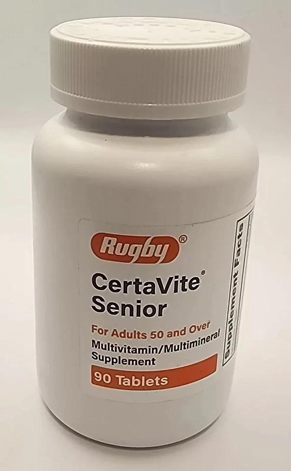 Multivitamínico Rugby Certavite Senior para mayores de 50 años - 90 comprimidos Foto 1 de 1