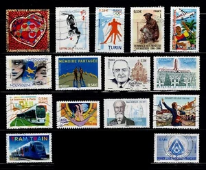 France 3170   3269 Selection of 2006 Issues [ 15 USED Stamps, 2006 ] - Picture 1 of 1