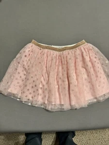 Disney Girls Large 10/12 Skirt, Pink With Gold Waist - Picture 1 of 5