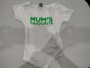 Whalburgers 12-18 Month Old Short Sleeve - Body Suit - Mums Favourite - Picture 1 of 1