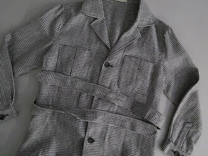 NWOT SuitSupply "Sahara New Pocket" Bold hounds tooth belted Norfolk jacket 38 R - Picture 1 of 14
