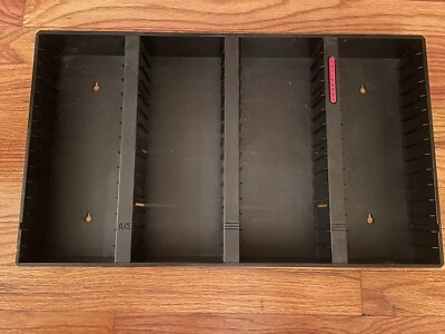 Vintage Laserline AC60 Black Plastic Cassette Tape Storage Holder Mountable Rack - Image 1 of 3