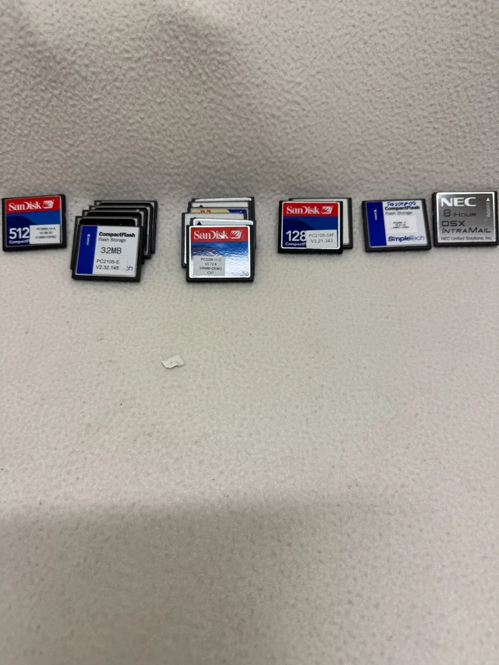 Lot of 23 Various Capacity Compact Flash Cards - PARTS/REPAIR ONLY!!! - Image 1 of 1