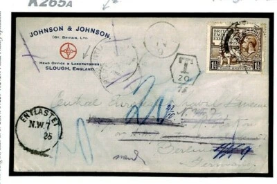 GB Cover Slough WEMBLEY 1925 EXHIBITION COMMERCIAL USAGE SCIENCE Berlin K265a - image 1 of 4