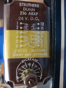 Struthers-Dunn 236ABXP 24VDC Time Delay Relay 0.2 - 12 Seconds delay on operate - Picture 1 of 8