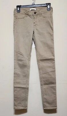 Abercrombie Niños Niñas Junior Pantalones Jeggings Marrón Ajustado - Talla 16 Foto 1 de 3