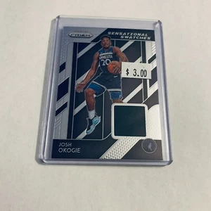 F93214 2018-19 Panini Prizm Sensational Swatches #81 Josh Okogie TIMBERWOLVES - Picture 1 of 1