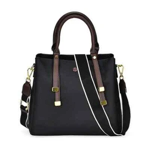 Genuine Leather Convertible City Bag with Handle Drop and Detachable Long Strap - Picture 1 of 8