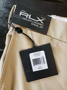 NUEVOS CON ETIQUETAS 36X32 PARA HOMBRE RALPH LAUREN PANTALONES DE GOLF RLX CHINO DELANTERO PLANO MATERIAL FLEXIBLE PREPPY - Imagen 1 de 8