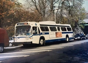 5x7 FARBFOTO NYC BUS 1971 BLITZ-REBUILT GM FISHBOWL 5249 Bx-41 WEBSTR 7.11.92 - Bild 1 von 1