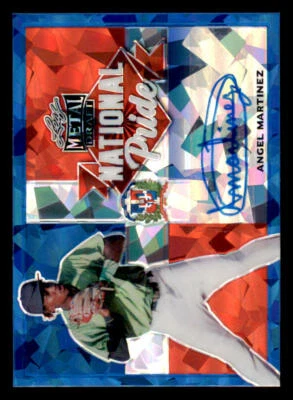 2021 Leaf Metal Draft Blue Crystals #NPAM1 Angel Martinez /15 (ref 235714) - Image 1 of 2