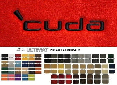 Lloyd Mats Ultimat Plymouth 'cuda Custom 4 Pc Floor Mats (1967-1974) Foto 1 de 4