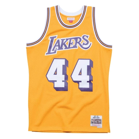 Mens Mitchell & Ness NBA Swingman Jersey Los Angeles Lakers 71-72 Jerry West Cover