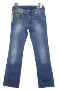 DIESEL Ronhar 008XU_Stretch Jeans Women's W26/L32 Distressed Whiskers Zip Fly - Picture 1 of 12