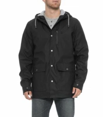 Izod Hombre Negro Lluvia Slicker, Pequeño Foto 1 de 3