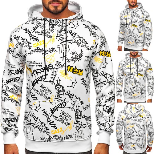 SACAI Felpa con cappuccio pullover felpa con cappuccio stampa uomo motivo uomo stampa bolof