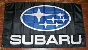 SUBARU Flag Banner 3'X5' WRX STI RALLY RACING MAN CAVE SHOP: FAST FREE SHIPPING