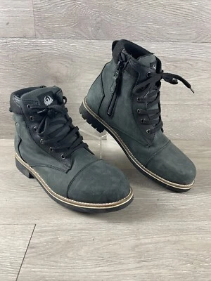 Botas de motocicleta Merlin D30 couro impermeável - Cinza tamanho 9 - Imagem 1 de 4