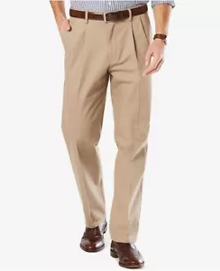 NWT!! 40849-0003 D3 Dockers Signature Khaki Pleated Pant, Classic Fit - Picture 1 of 3
