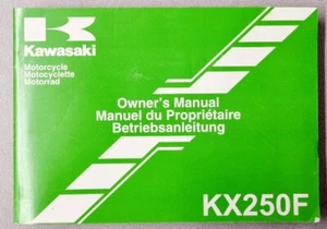 GOOD CONDITION GENUINE KAWASAKI KXF250 MOTOCROSS OWNERS MANUAL 2010 - 99976-1519 - Picture 1 of 3