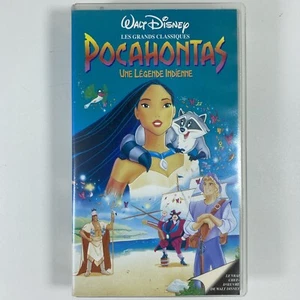 POCAHONTAS VHS Le Vrai Chef-d'Œuvre de WALT DISNEY Secam Cassette K7 Originale - Photo 1/5