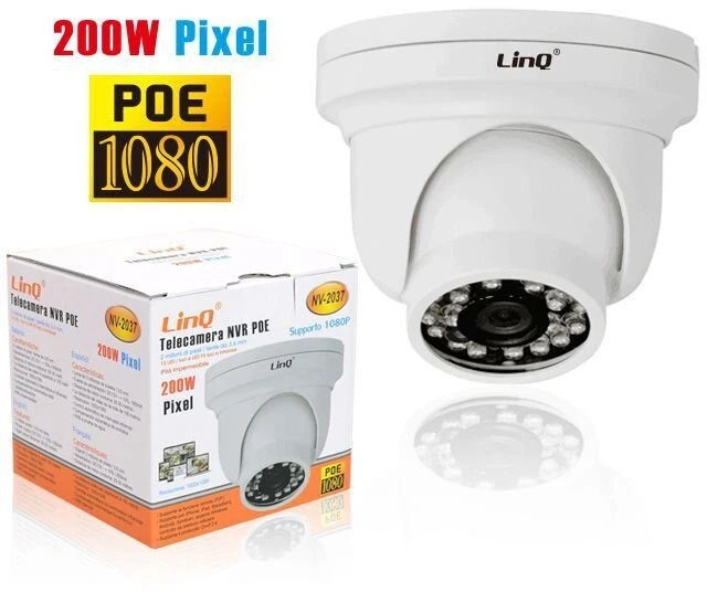 Telecamera di Sicurezza Soffitto NV-2037 Linq 12 Led 24 Infrarossi 200W IP66 - Immagine 1 di 1