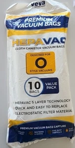 10 PACK!! Type O Premium Vacuum Bags HEPA Cloth for Kenmore 53294 Upright - Picture 1 of 2