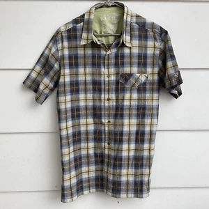 Kuhl Organic Cotton Plaid Hiking Camp Shirt Men's Size L - Picture 1 of 7