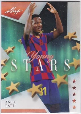 2021 Leaf Young Stars Base #1 Ansu Fati - Barcelona - Image 1 of 2
