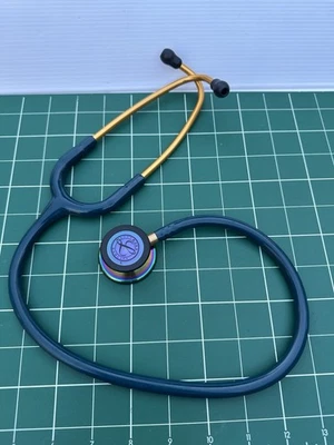 3M Littmann Stethoscope, CLASSIC III, Rainbow Caribbean, Brass Stem- Blue - Image 1 of 4