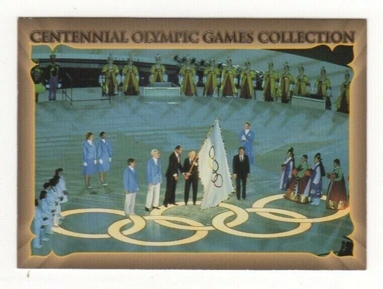 Cartão dos Jogos Olímpicos de Atlanta - 1996. Cerimônia de encerramento Los Angeles 1984 (2) - Imagem 1 de 1