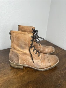 Herren Bed Stu Schützling Kappe Zehe Kampfstiefel 11 Braun Leder Schuster Protege - Bild 1 von 12